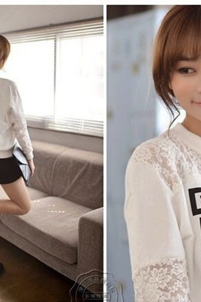 Áo thun ren nỉ alteration ms1054