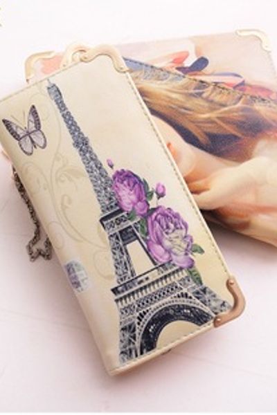 Ví nữ cầm tay thời trang họa tiết xinh xắn màu sắc trẻ trung