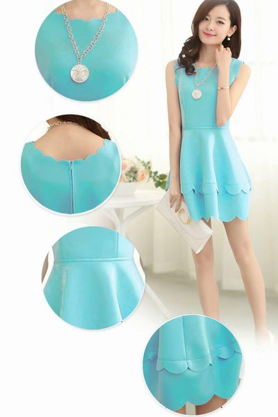 Đầm color cắt laze - 0684