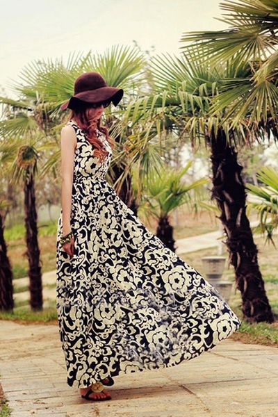 Đầm maxi melo xuân hè - 1191