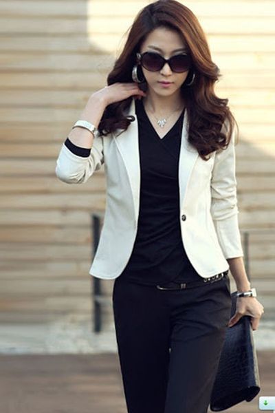 Áo vest nữ 1 nút thời trang