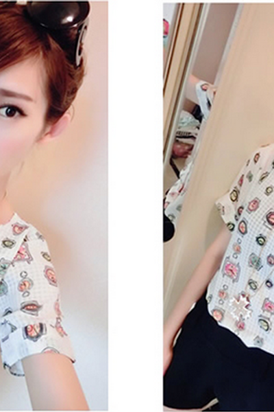 Áo sơ mi voan xốp