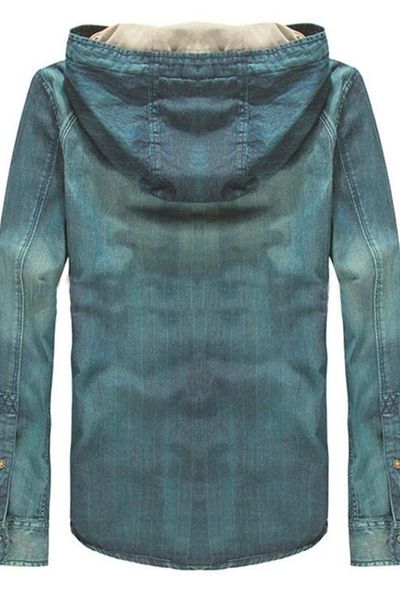 Áo jean nam có nón thời trang - 200-gs1306