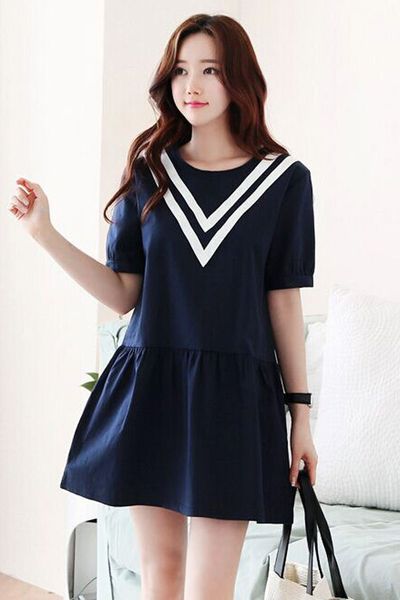 Đầm xòe đuôi cá cổ chữ v - mc119