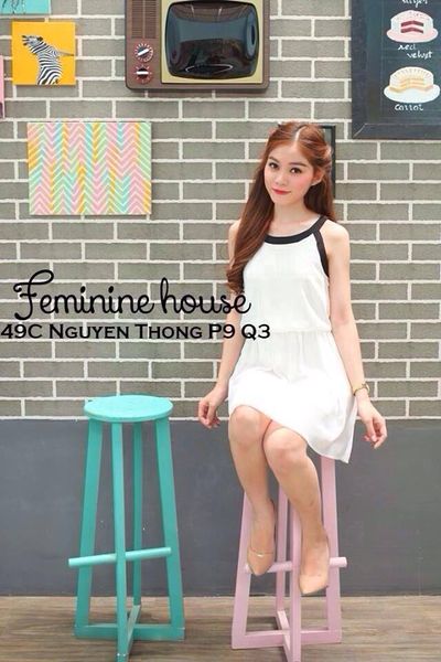 Xưởng chuyên sỉ - đầm phi viền femi y hình 100