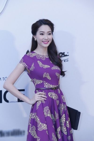 Ms 464 - 170s đầm vintage họa tiết bướm