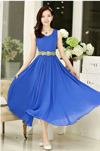 Đầm maxi dạ tiệc phối ren sang trọng mã 1044
