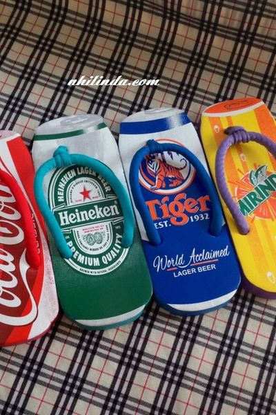 Dép kẹp hình lon bia lon nước ngọt