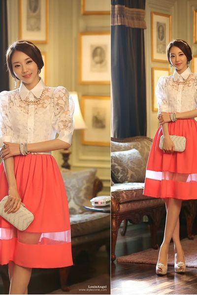Áo cặp ren hoa - 0489