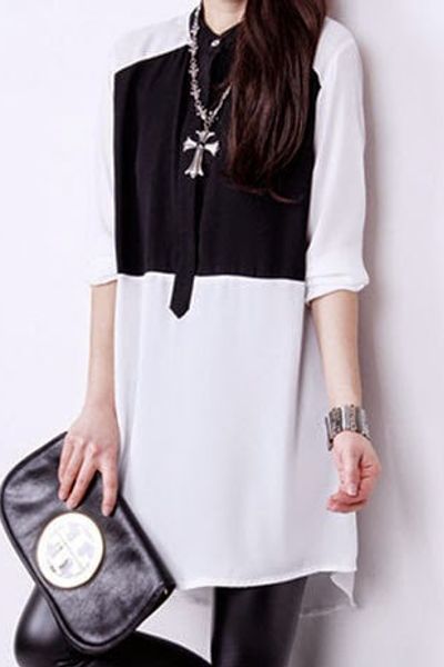 Áo voan cổ trụ bigsize ms0768