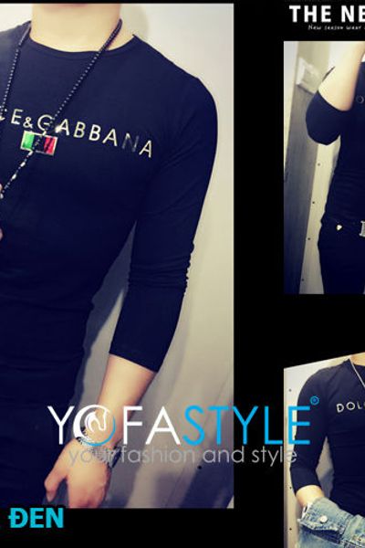 Áo thun nam tay dài trơn đỏ att-3089 yofastyle