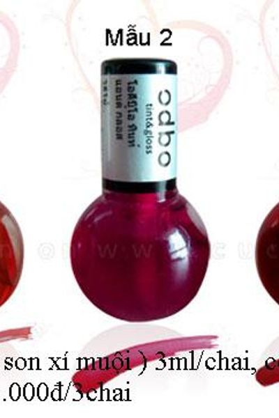 Son odbo tint son xí muội 3ml/chai có màu đỏ hồng cam giá sỉ 33000đ/3chai