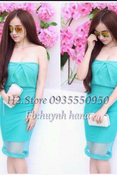 Váy body phối ren