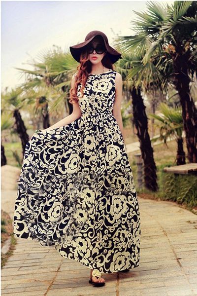 Đầm maxi melo xuân hè - 1191