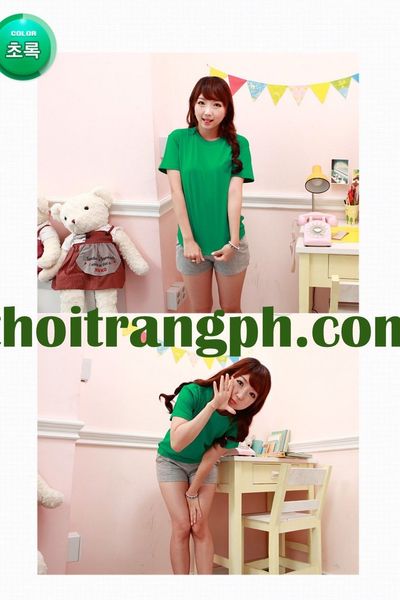 Chuyên sỉ áo thun cồ tròn nhiều màu nữ
