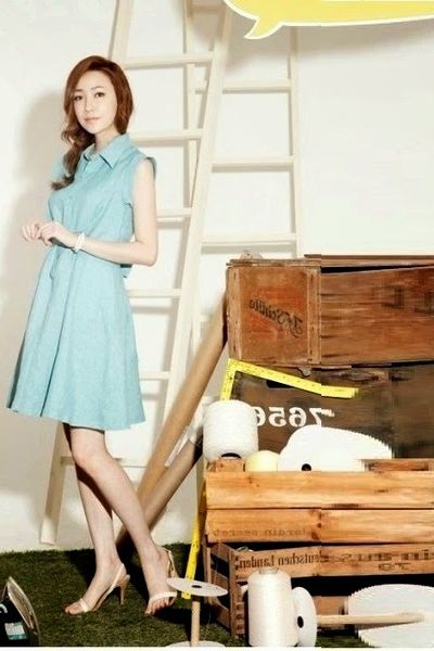 Đầm linen thắt nơ chữ v - 0862
