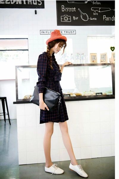 Đầm caro thu đông 2014 -0853