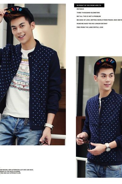 Áo khoác nam chấm bi - mc095 msak0273