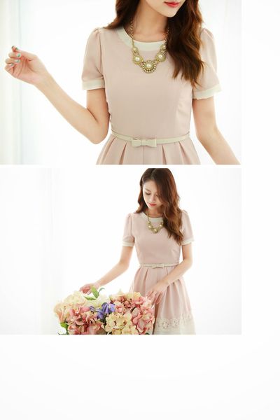 Đầm xòe chân ren hana ms0883