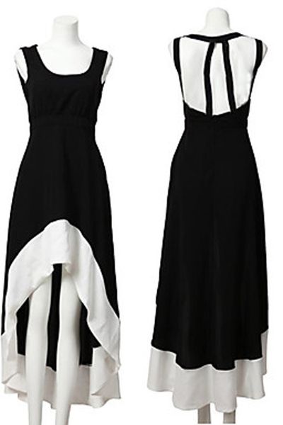 Đầm maxi mullet phối màu - 1471