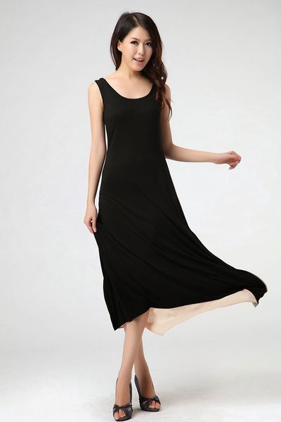 Đầm maxi hai lớp đục lỗ - 1351
