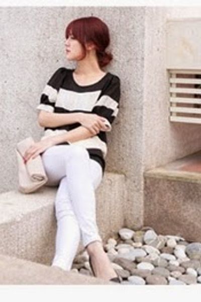 Áo kiểu oversize phối màu - 0846