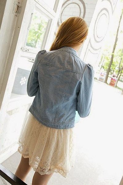 Áo khoác jean xếp ly - ak0122