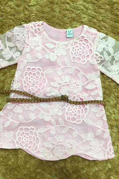 A17277 - đầm ren 2 lớp kèm dây nịt zarari 7size 1-7