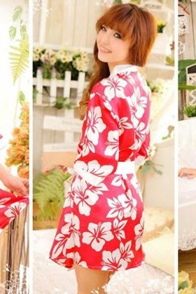 Áo đầm ngủ hoa anh đào - mc085 ms1307