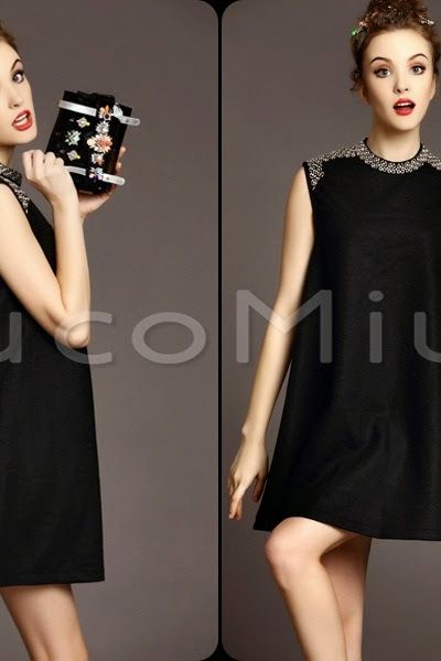 Đầm suông đính hạt miuco ms1104