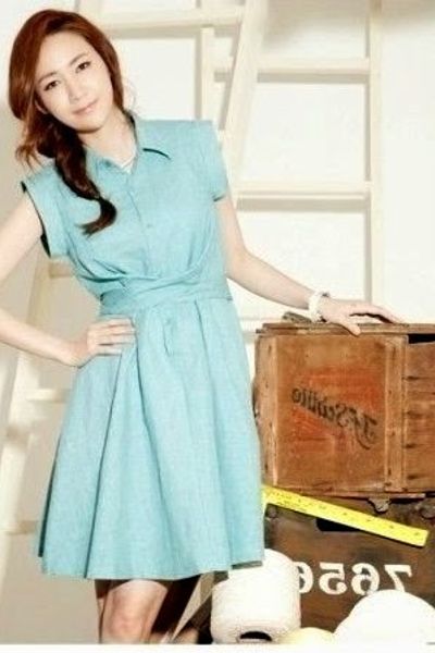 Đầm linen thắt nơ chữ v - 0862