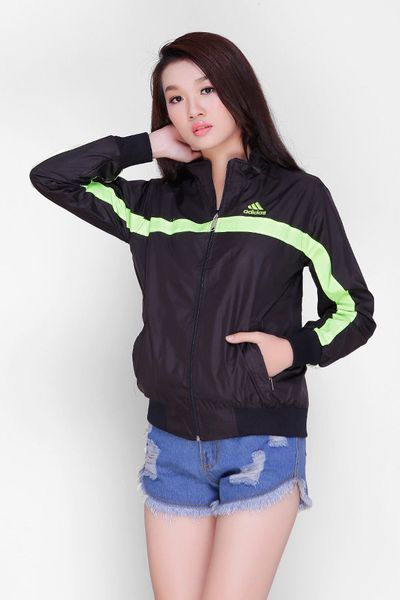 Áo khoác cặp dù adidas viền xanh dương ducm01