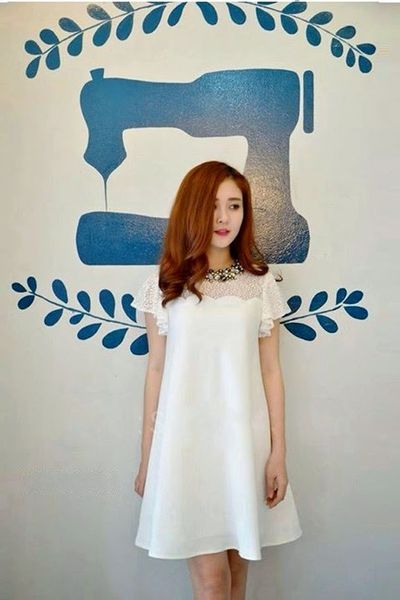 Đầm oversize tay ren cánh tiên - mc175 ms1128