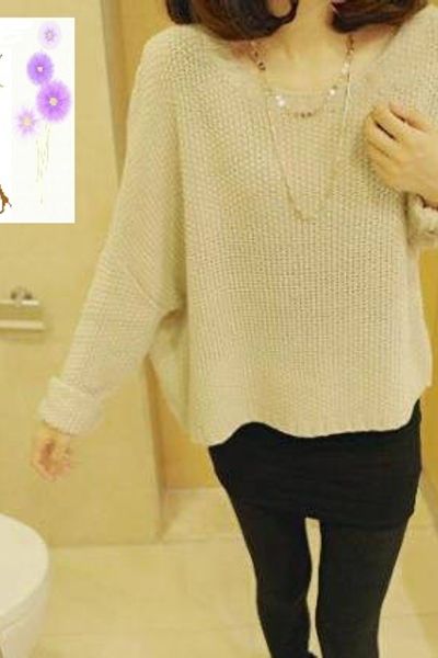 Áo len dáng rộng a048