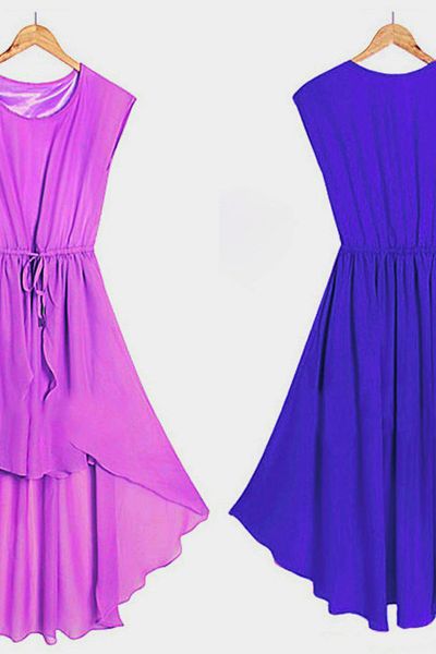 Đầm voan maxi mullet - 1482