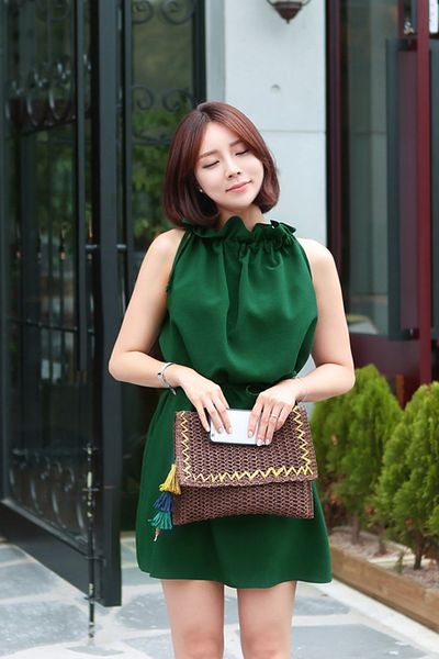 Đầm oversize cổ yếm - 1620