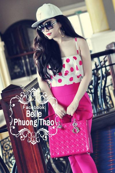 Set áo bèo 2 dây đính nơ quần dài bella