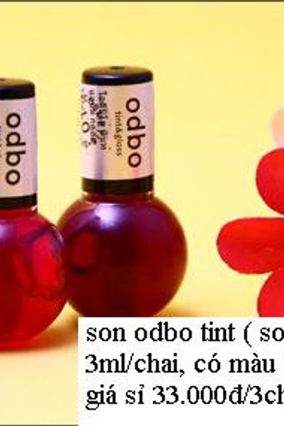 Son odbo tint son xí muội 3ml/chai có màu đỏ hồng cam - giá sỉ 33000đ/3chai