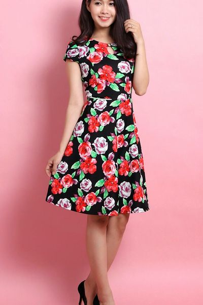 Đầm hoa xòe duyên dáng - mc159 ms1181