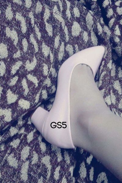 Gs12345- giày cao gót trơn nơ - 7102015