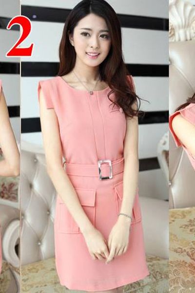 Đầm công sở hai túi dễ thương sg7174v-220