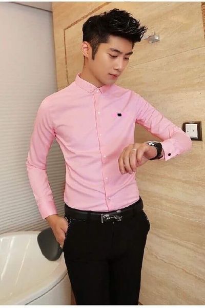 Áo sơmi tay dài viền túi nhỏ hq26-6