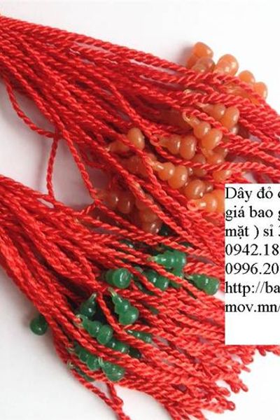 Vòng tay 12 con giáp dây đỏ may mắn