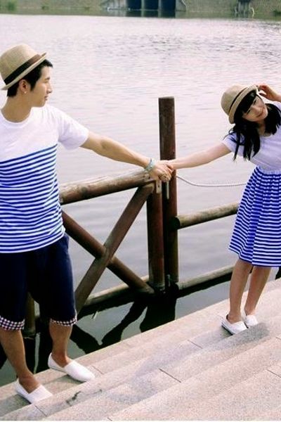 Set đồ đôi phối sọc - 0616