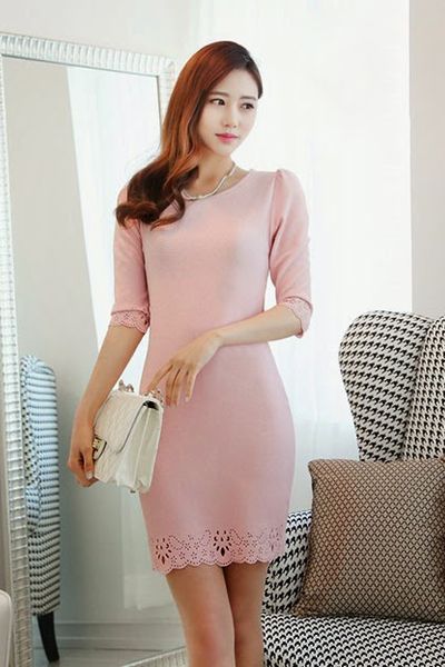 Đầm body cắt lazer - 0377