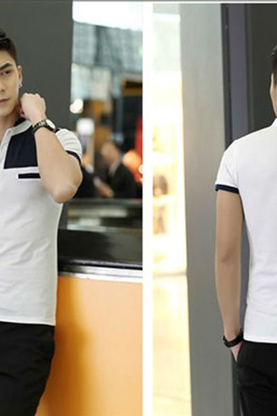 Áo thun nam vai phối màu - 95 - gs1321