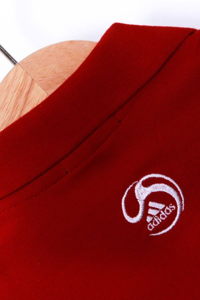Áo adidas đỏ đô - in phản quang - 02 ri nhí 7 cái ri đại 5cái