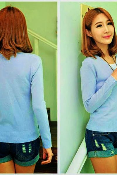 Áo khoác len ngọc trai ak0196