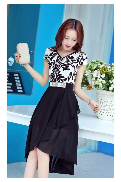 Đầm maxi hoa văn sang trọng - 0963