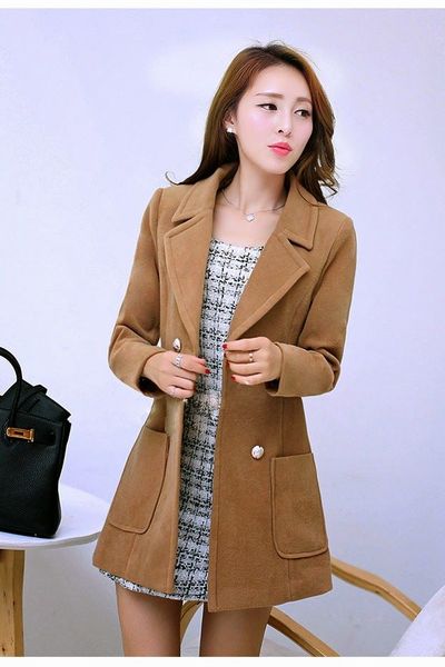 Áo khoác dạ phối túi msak0232
